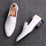 White Point Head Mens Oxfords Flats Loafers Dress Shoes